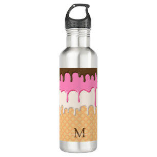 Bouteille D'eau Lait de cône de glace à goutte Monogramme