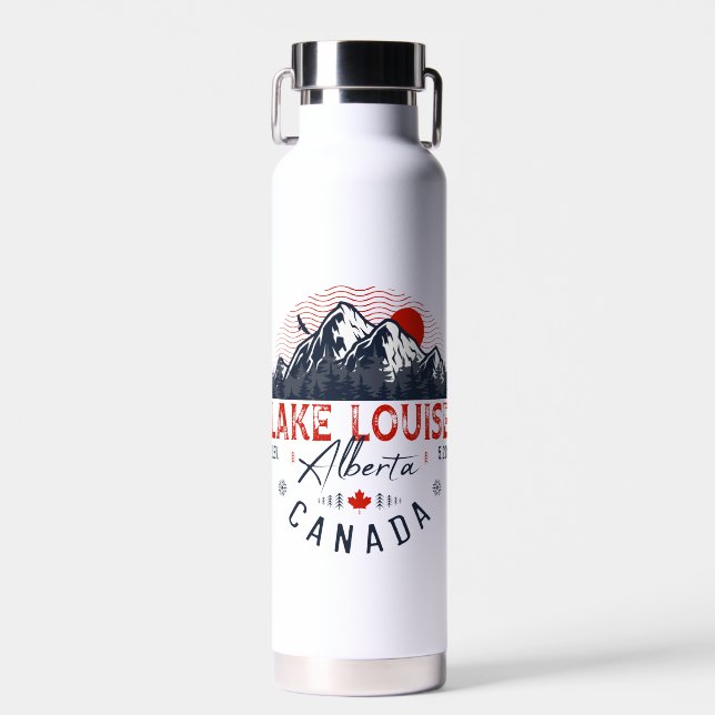 Bouteille D'eau Lake Louise Alberta Canada Travel Ski Souvenirs (Avant)
