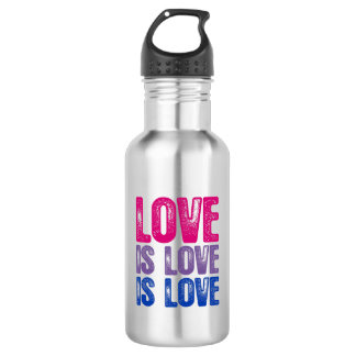 Bouteille D'eau L'amour bisexuel est amour est amour