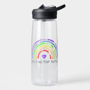 Bouteille D'eau L'amour est tout ce qui compte Rainbow LGBTQIA+