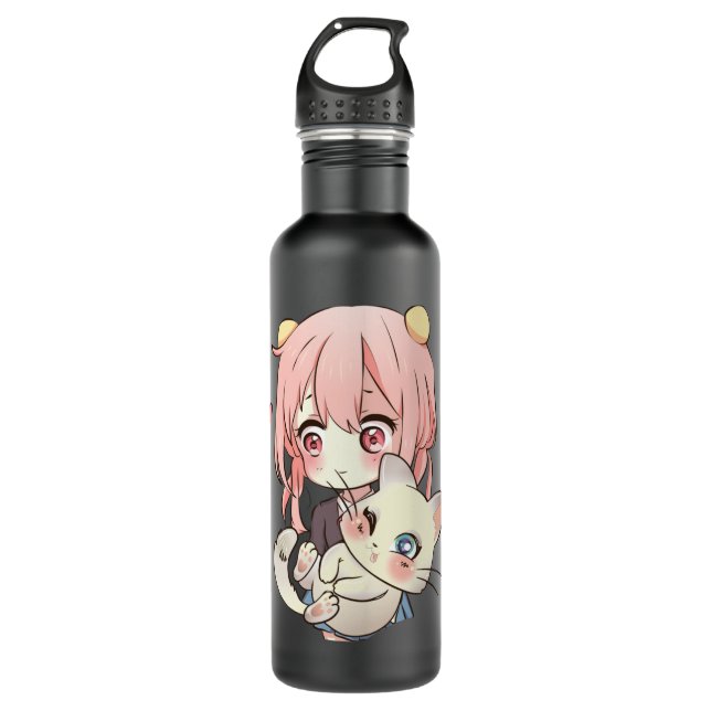 Bouteille D'eau L'Amour et la Cats (Devant)