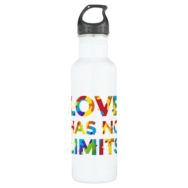 Bouteille D'eau L'amour n'a pas de limites (Devant)