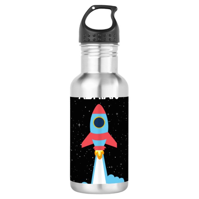 Bouteille D'eau Lancement de fusées dans l'espace extra-atmosphéri (Devant)