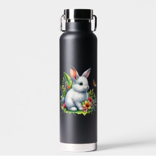 Bouteille D'eau Lapin de ferme bébé animal sublimation clipart-881