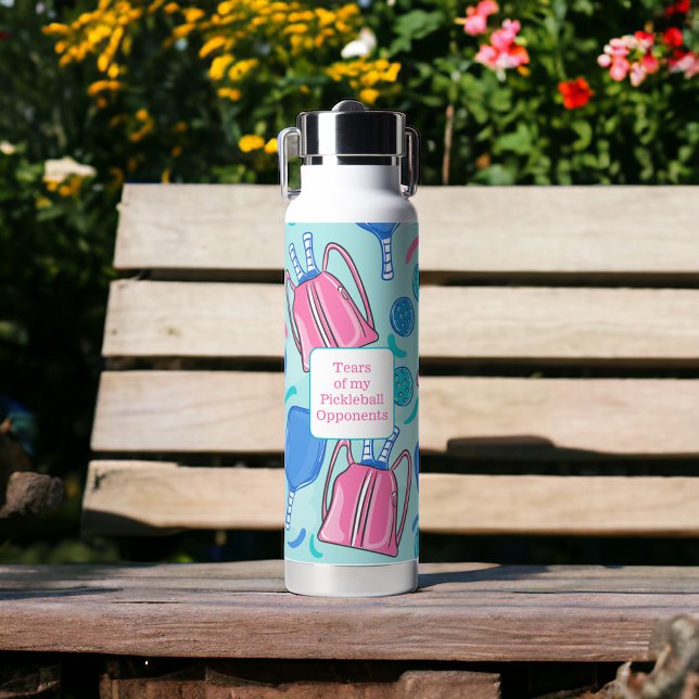 Bouteille D'eau Larmes de mes adversaires de Pickleball Pickleball (Créateur téléchargé)