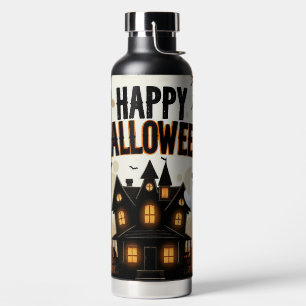 Bouteille D'eau L'art d'Halloween vintage