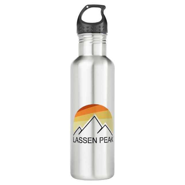 Bouteille D'eau Lassen Peak California Retro (Devant)