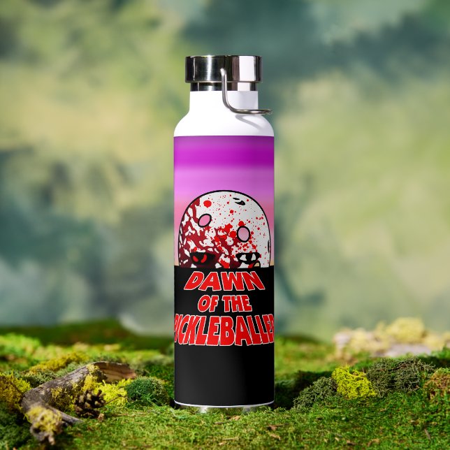 Bouteille D'eau L'aube du Pickleballer Halloween Horreur Zombie (Extérieur)
