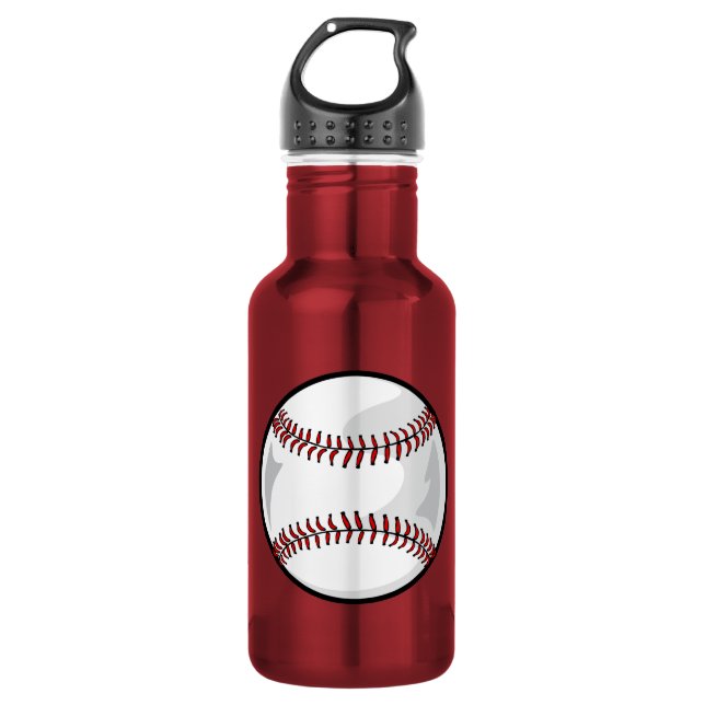 Bouteille D'eau Le base-ball rose (Devant)