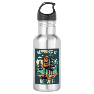 Bouteille D'eau Le Bonheur N'Est Pas Un Backpacking Wifi