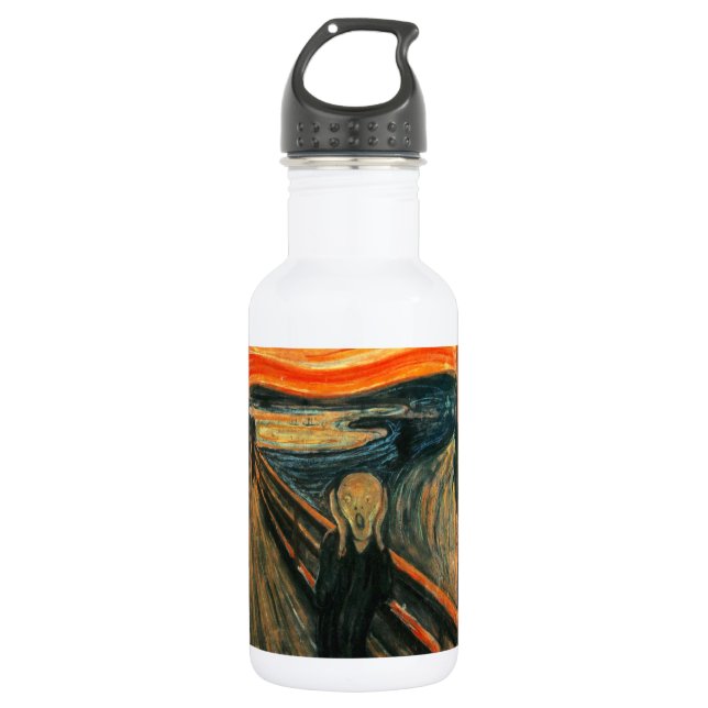 Bouteille D'eau Le cri Edvard Munch Art Expressionniste Moderne (Devant)