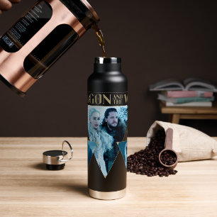 Bouteille D'eau Le Dragon et le Wolf Daenerys & Jon Graphic