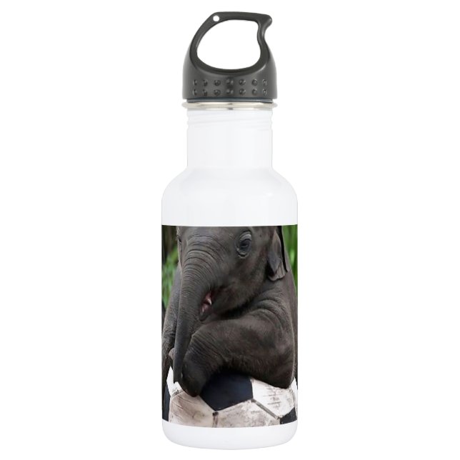 Bouteille D'eau Le football d'éléphant (Devant)