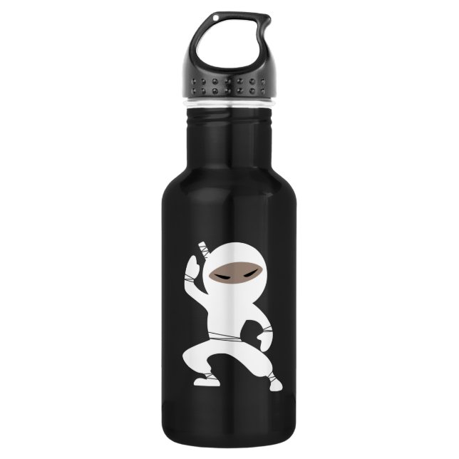 Bouteille D'eau Le Guerrier de la petite Ninja (Devant)