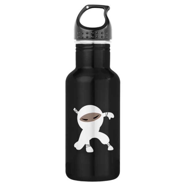 Bouteille D'eau Le Guerrier de la petite Ninja (Devant)