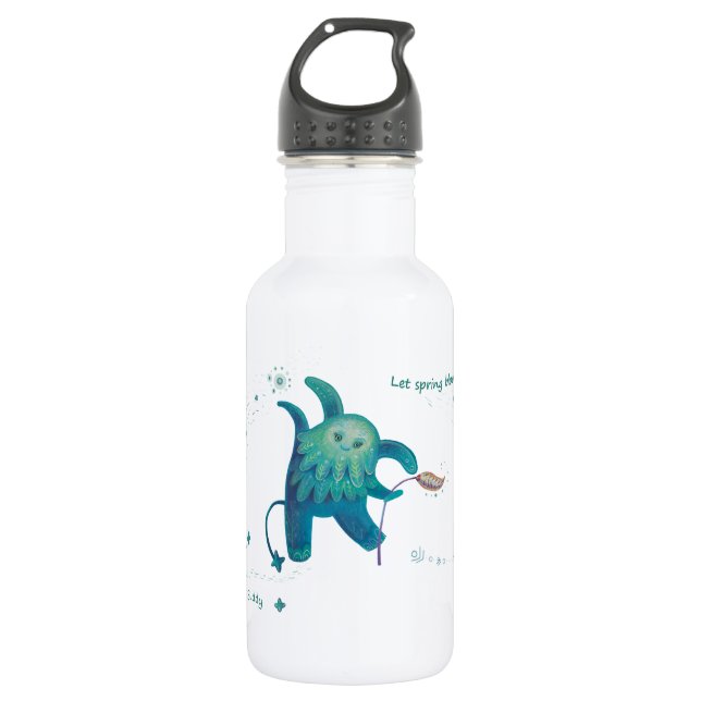 Bouteille D'eau le héros de printemps Water Bottle (Devant)