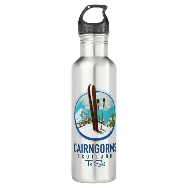 Bouteille D'eau Le logo de Cairngorms scotland (Devant)
