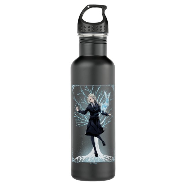 Bouteille D'eau Le Patronus lapin d'Anime Luna Lovegood (Devant)