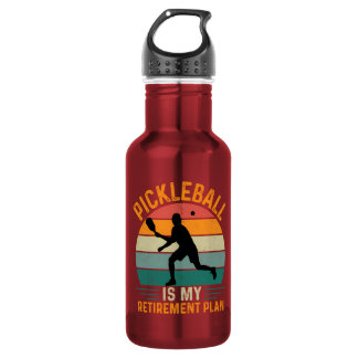 Bouteille D'eau Le Pickleball Est Mon Plan De Retraite
