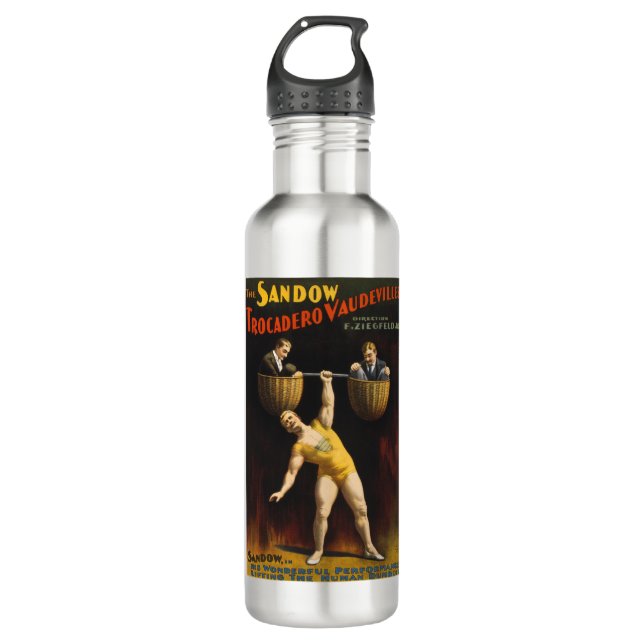 Bouteille D'eau Le Sandow Eugen Sandow Vaudeville Weightlifter (Devant)