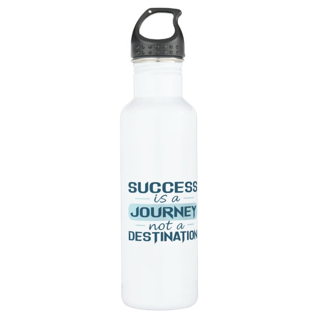 Bouteille D'eau Le succès est un voyage, pas une destination (Devant)