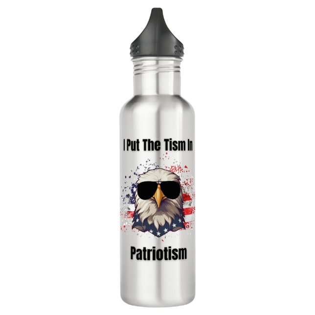 Bouteille D'eau Le Tisme Dans Le Patriotisme (Gauche)