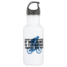 Le vélo de recyclage drôle pense à moi la citation