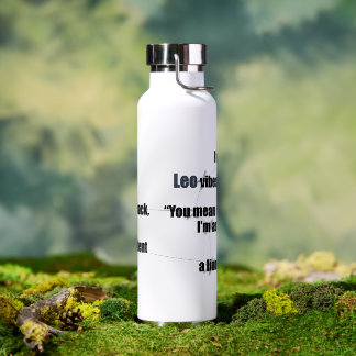 Bouteille D'eau Léo Amusement et conception inspirante pour usage 