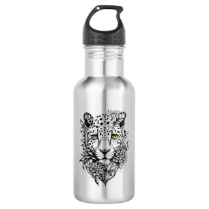 Bouteille D'eau Leopard Wild Animal Nature Illustration Art tatoua