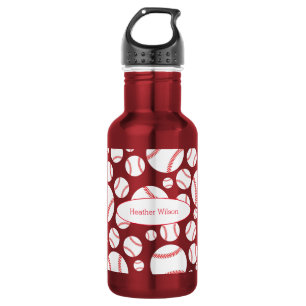Bouteille D'eau L'équipe de baseball Red Water Bottle