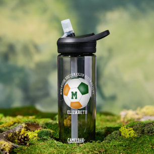 Bouteille D'eau L'équipe du club écossais vert orange couleurs sur