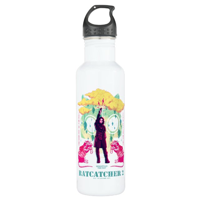 Bouteille D'eau L'équipe du suicide | Illustration de Ratcatcher 2 (Devant)