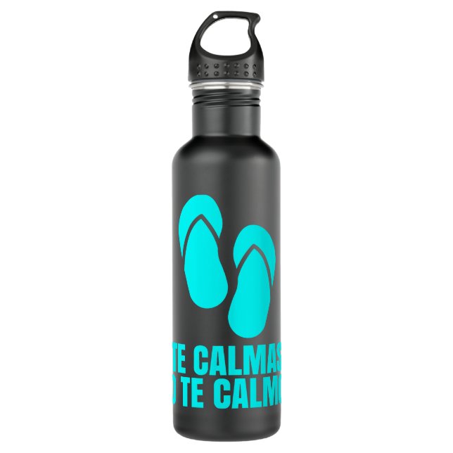 Bouteille D'eau Les Calmas O Le Calmo Espagnol Hispanique (Devant)