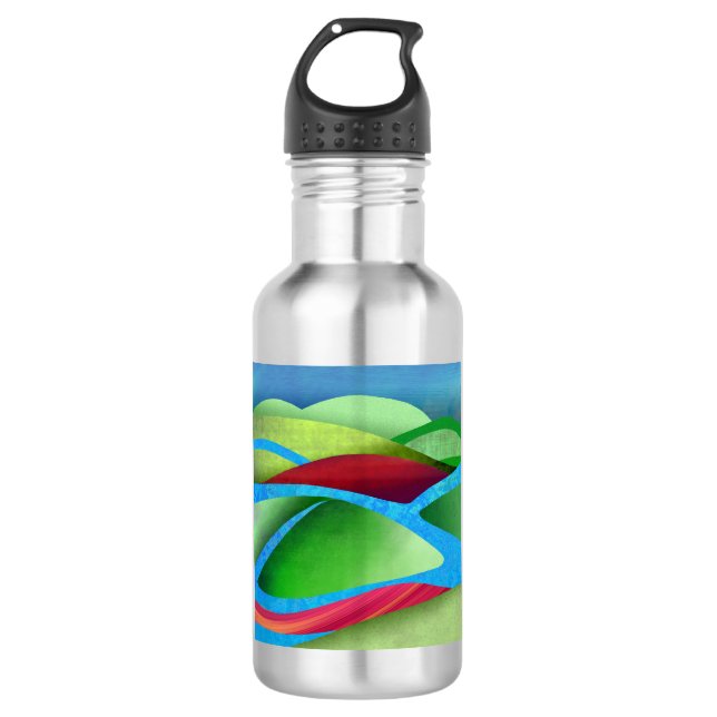 Bouteille D'eau Les Collines Sur La Glace (Devant)