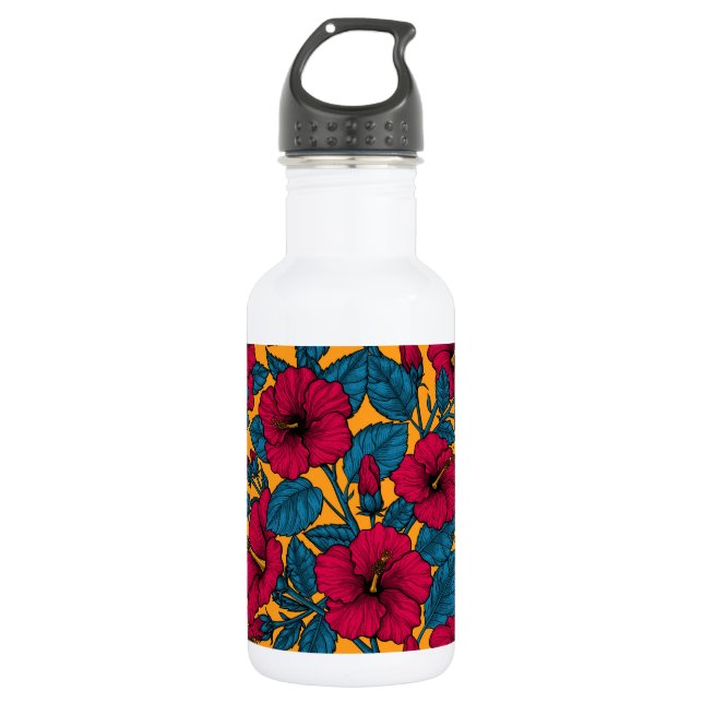 Bouteille D'eau Les fleurs d'Hibiscus (Devant)