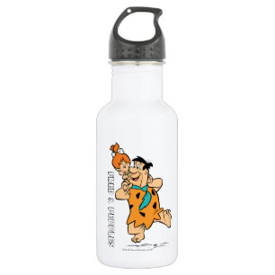 Bouteille D'eau Les Flintstones Fred et Flintstone de cailloux