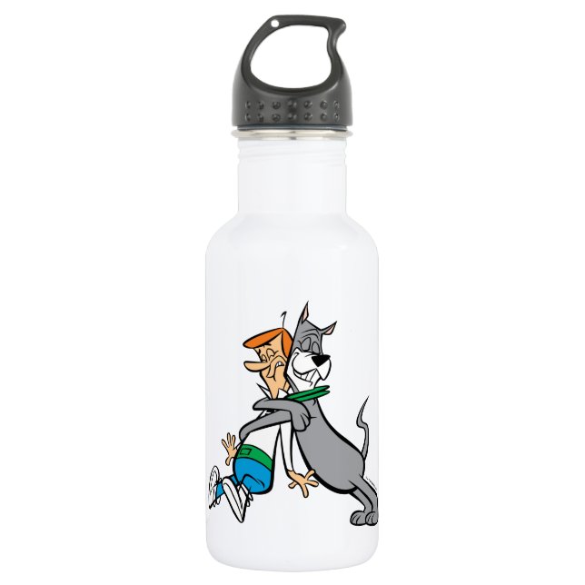 Bouteille D'eau Les Jetsons | George & Astro Hug (Devant)