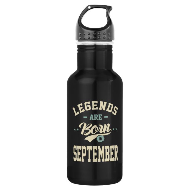 Bouteille D'eau Les légendes sont nées en Septembre - Septembre An (Devant)
