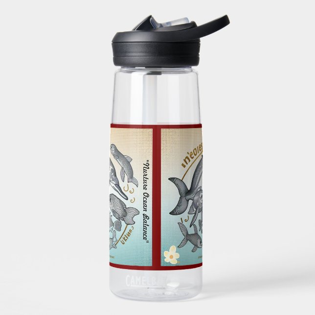 Bouteille D'eau "Les merveilles marines en péril" (Gauche)