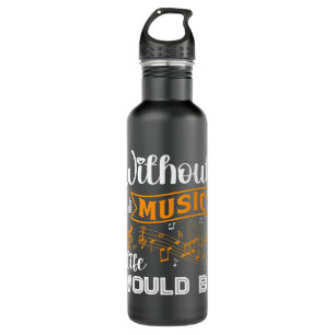 Bouteille D'eau Les notes musicales sans vie musicale seraient