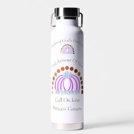 Bouteille D'eau Les nuances d'une princesse Fille Pleine Armure de