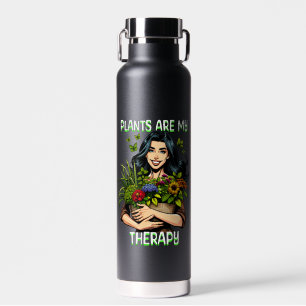 Bouteille D'eau Les plantes sont ma thérapie Drôle Plante toxico