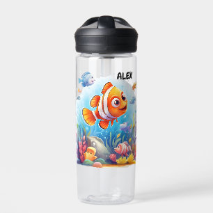 BOUTEILLE D'EAU LES POISSONS COLORÉS