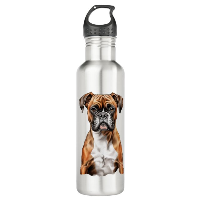 Bouteille D'eau Les potes de boxer les mignons dessins pour chien  (Devant)