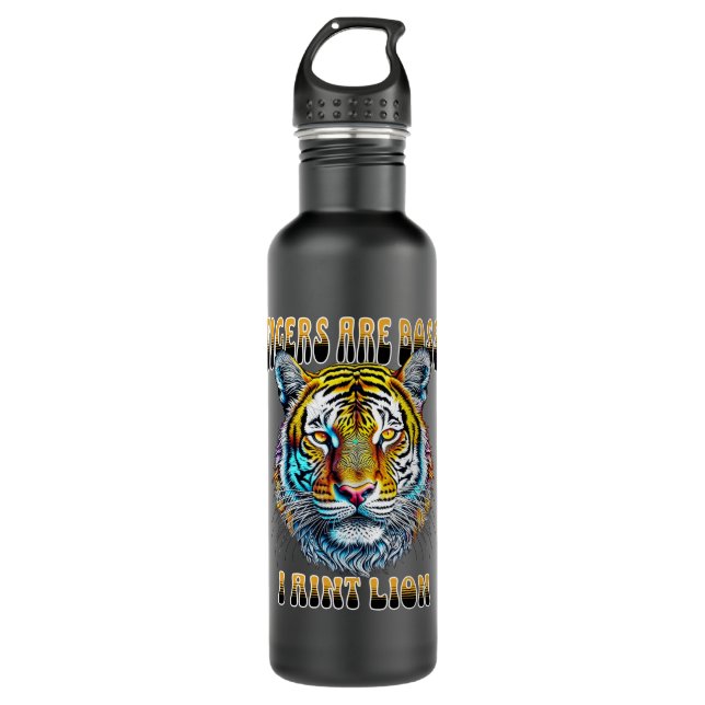 Bouteille D'eau Les tigres sont les patrons | I Aint Lion (Devant)