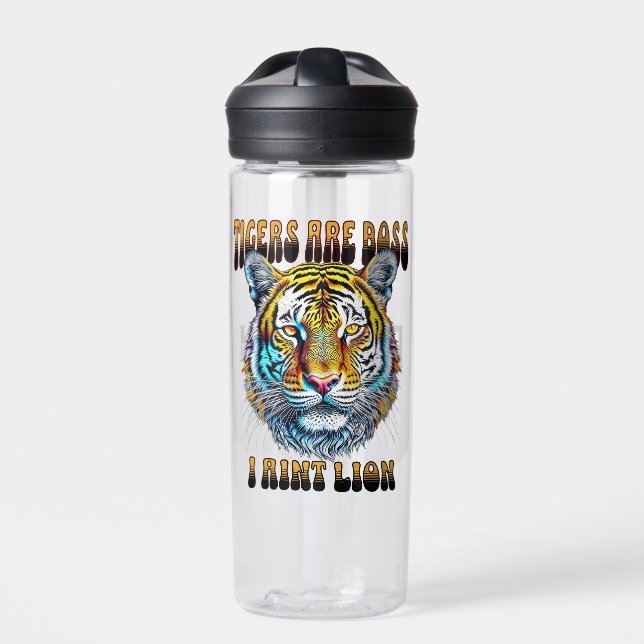 Bouteille D'eau Les tigres sont les patrons | I Aint Lion (Extérieur)