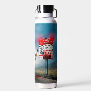 Bouteille D'eau Les zombies aux yeux lumineux de SlipperyJoe pour 