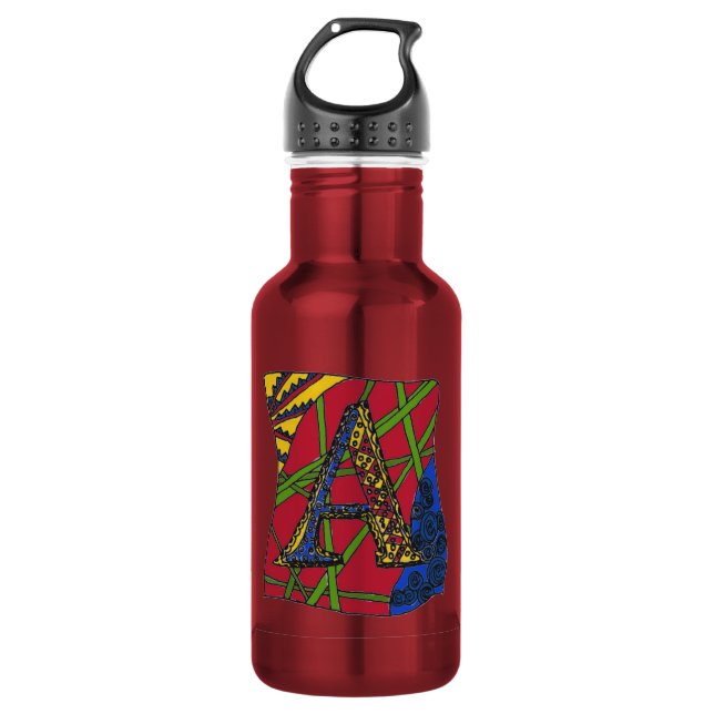 Bouteille D'eau Lettre A (Devant)