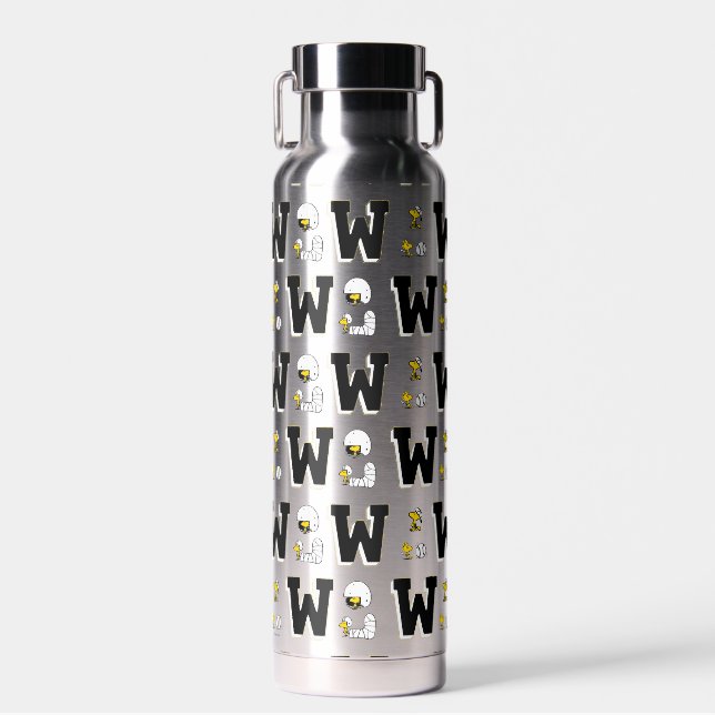 Bouteille D'eau Lettre sport Woodstock Varsity Motif (Avant)