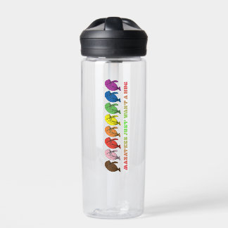 Bouteille D'eau LGBTQIA+ Manatees veulent juste un câlin